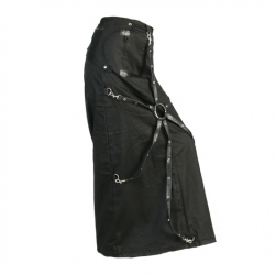 Ladies Long Stretch Skirt Cotton and PVC